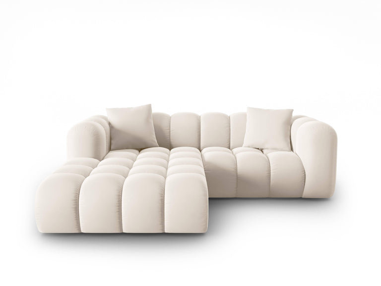 3-Sitzer-Ecksofa Halley Samt links