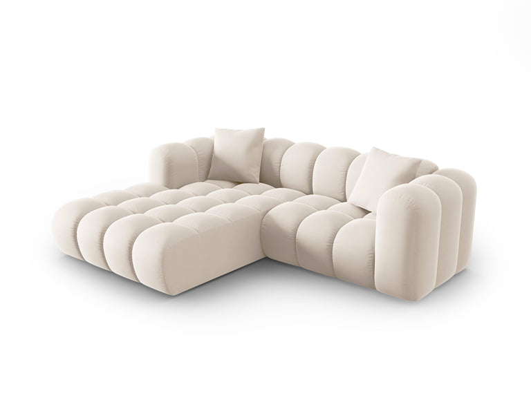 3-Sitzer-Ecksofa Halley Samt links