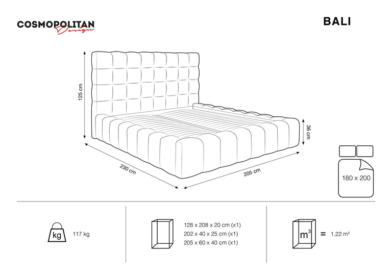 Bettrahmen mit Stauraum Bali