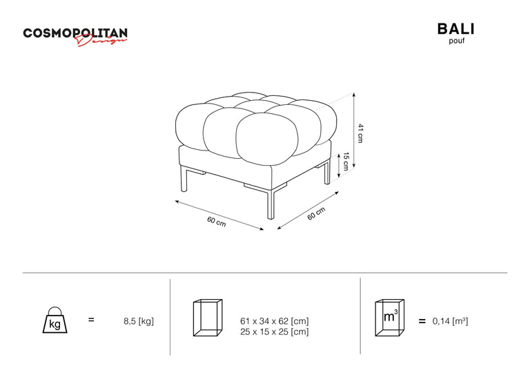 Hocker Bali Samt