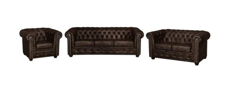 3-Sitzer-Sofa York Öko-Leder