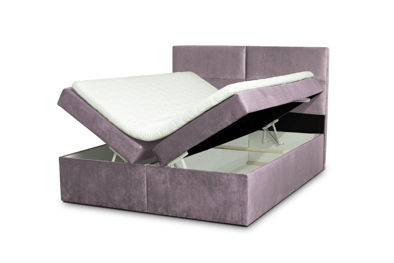 Boxspringbett Rio mit Stauraum Samt 160 x 200 cm