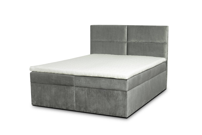 Boxspringbett Rio mit Stauraum Samt 140 x 200 cm