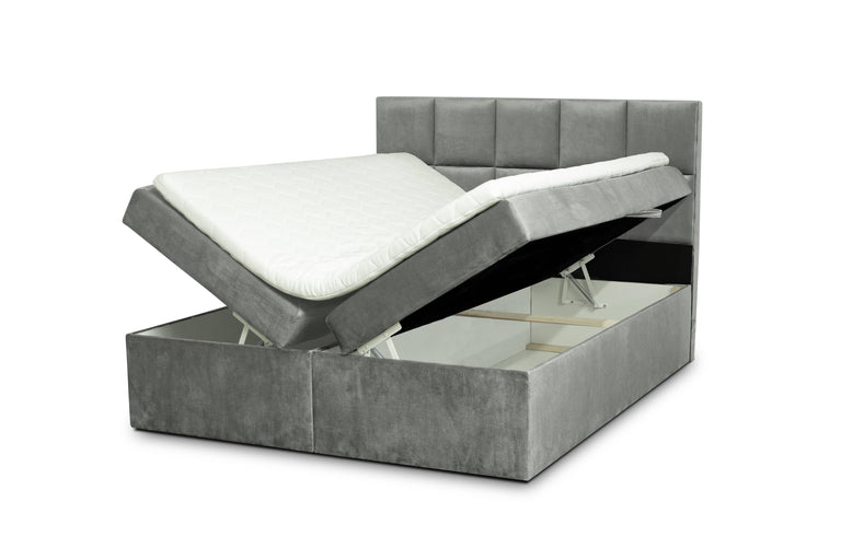 Boxspringbett Faro mit Stauraum Samt 180 x 200 cm