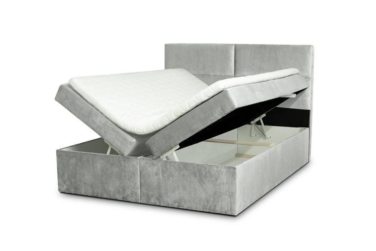 Boxspringbett Rio mit Stauraum Samt 160 x 200 cm