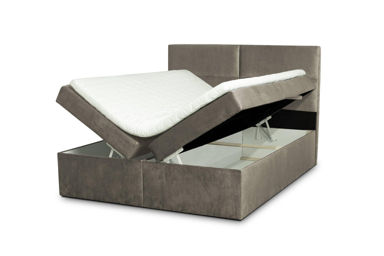 Boxspringbett Rio mit Stauraum Samt 160 x 200 cm