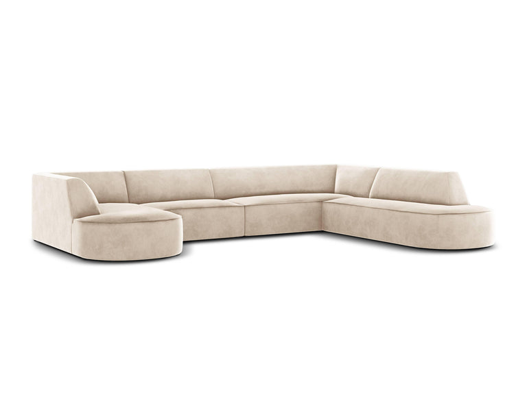 7-Sitzer Ecksofa Charles rechts Samt