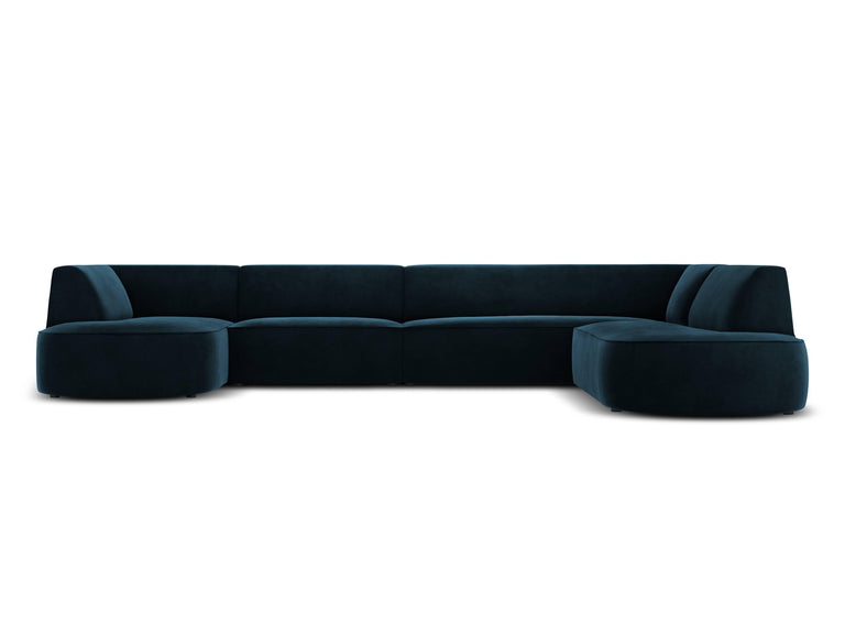 7-Sitzer Ecksofa Charles rechts Samt