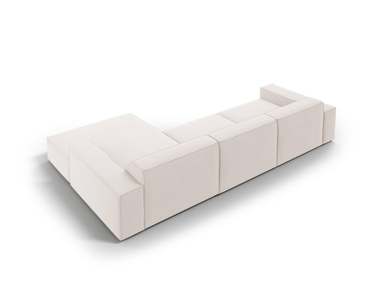 Modulares 4-Sitzer-Ecksofa Jodie rechts