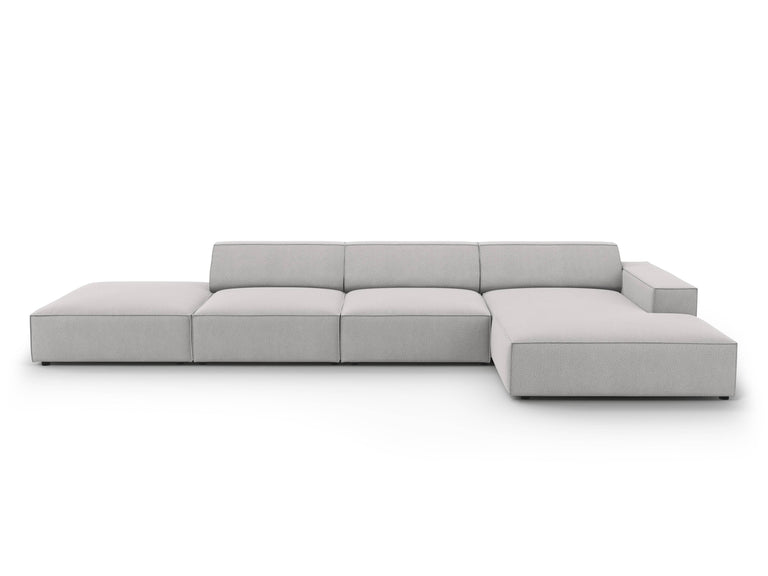 Modulares 5-Sitzer-Ecksofa Jodie rechts