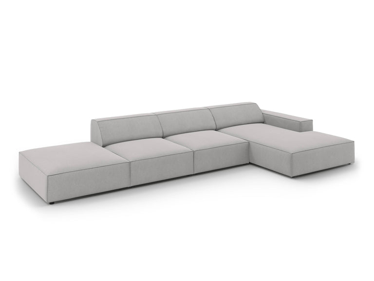 Modulares 5-Sitzer-Ecksofa Jodie rechts