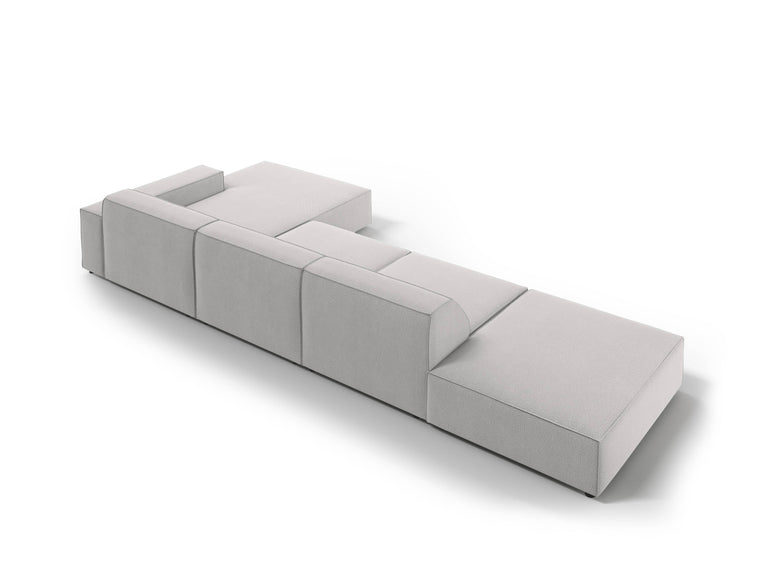 Modulares 5-Sitzer-Ecksofa Jodie rechts