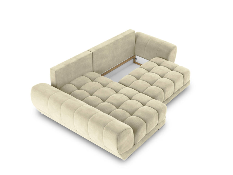 3,5-Sitzer-Sofa Nuage Samt links