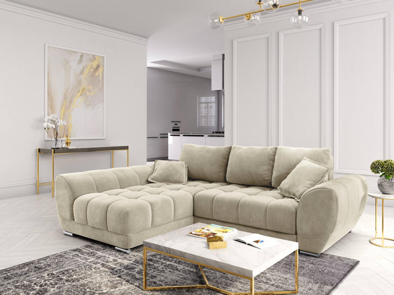 3,5-Sitzer-Sofa Nuage Samt links