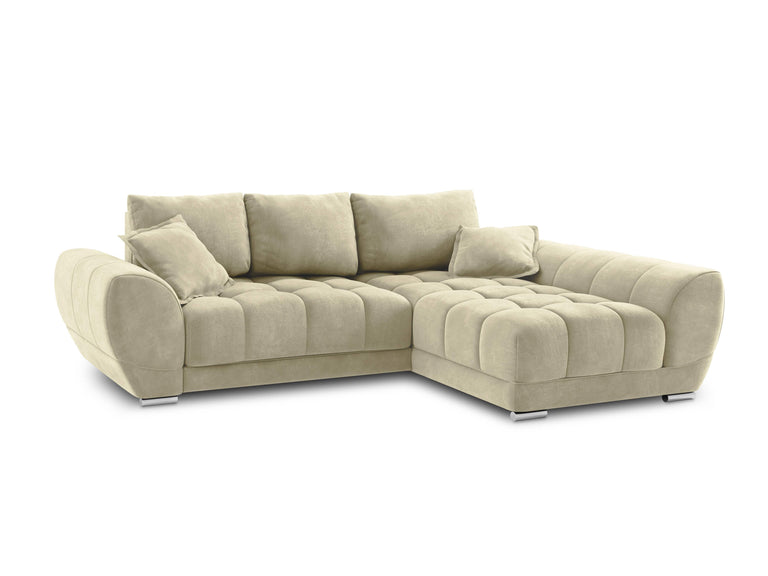 3,5-Sitzer-Schlafsofa Nuage rechts Samt