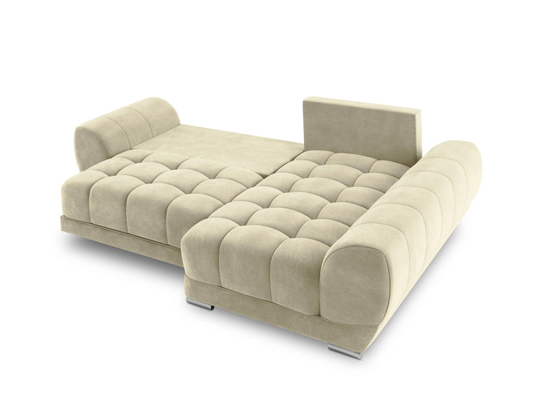 3,5-Sitzer-Schlafsofa Nuage rechts Samt